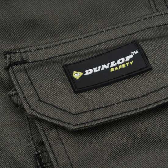 Dunlop Мъжки Панталон On Site Work Trousers Mens Хаки Работни панталони