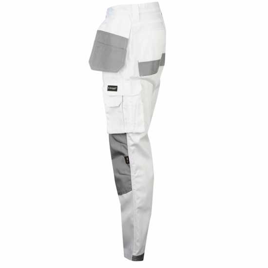 Работни панталони Dunlop Мъжки Панталон On Site Work Trousers Mens Бяло/Сиво Dunlop Мъжки Панталон On Site Work Trousers Mens Бяло/Сиво Работни панталони