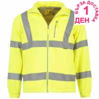 Dunlop Hi Vis Fleece Jacket Mens