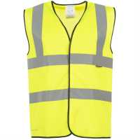 Светлоотразителна Жилетка Dunlop Hi Vis Vest Yellow Мъжко облекло за едри хора