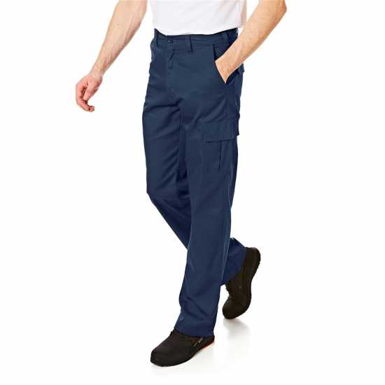 Lee Cooper Мъжки Работни Панталони Workwear Cargo Trousers Mens Navy Работни панталони