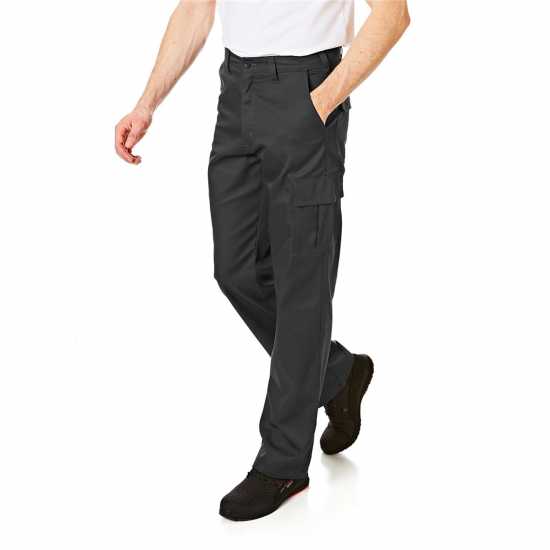 Lee Cooper Мъжки Работни Панталони Workwear Cargo Trousers Mens Black Работни панталони