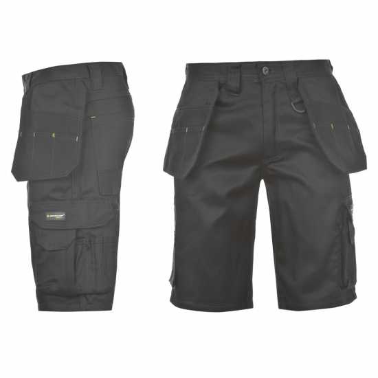 Dunlop Мъжки Къси Работни Панталони On Site Shorts Mens Black Мъжки къси панталони