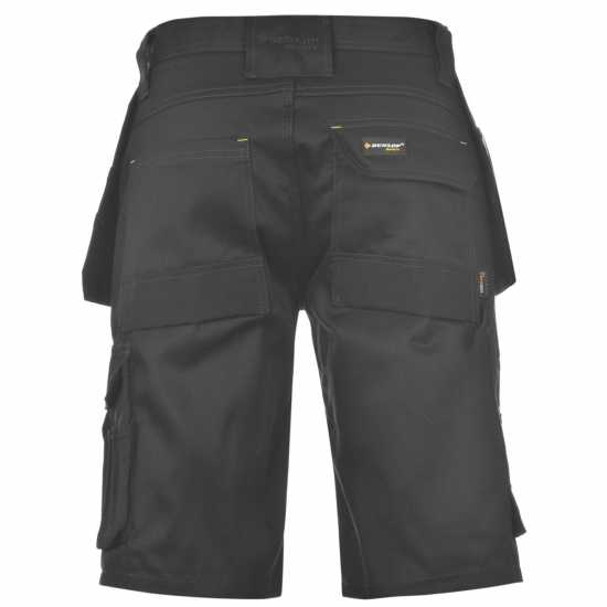 Dunlop Мъжки Къси Работни Панталони On Site Shorts Mens Black Мъжки къси панталони