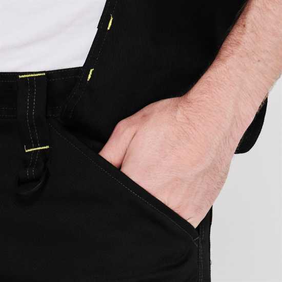 Dunlop Мъжки Къси Работни Панталони On Site Shorts Mens Black - Мъжки къси панталони