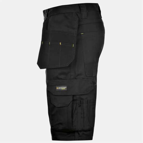 Dunlop Мъжки Шорти On-Site Shorts Mens Черно Работно облекло
