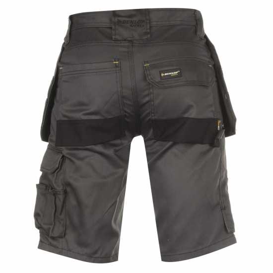Dunlop Мъжки Къси Работни Панталони On Site Shorts Mens Charcoal Мъжки къси панталони