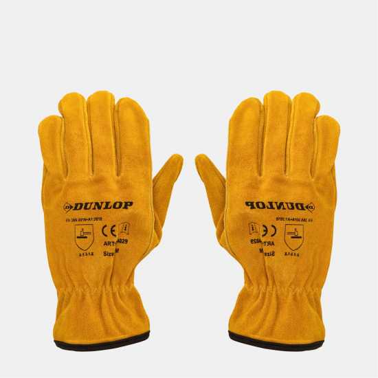 Dunlop Men's Leather Workwear Gloves  