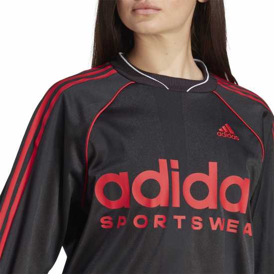 Adidas Jacquard Long-Sleeve Jersey Womens Adidas Jacquard Long-Sleeve Jersey Womens