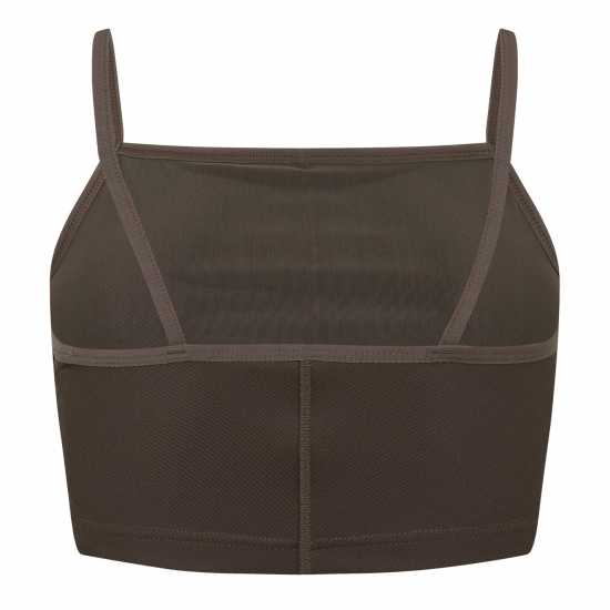 Reebok Топ С Ластично Деколте Yoga Rib Crop Top Womens  