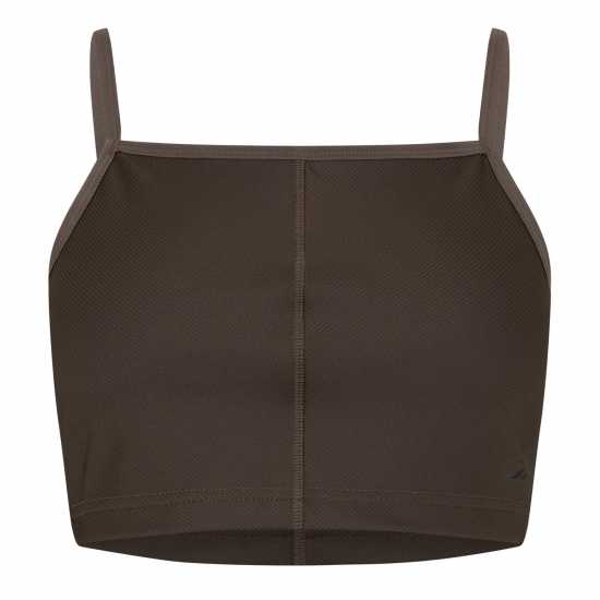 Reebok Топ С Ластично Деколте Yoga Rib Crop Top Womens  