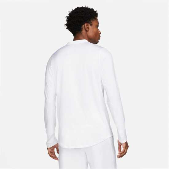 Nike Dri-FIT Advantage Men's Half-Zip Tennis Top White/Black Мъжки ризи