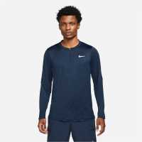 Nike Dri-FIT Advantage Men's Half-Zip Tennis Top Obsidian/white Мъжки ризи