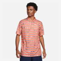 Nike Мъжка Блуза С Яка Dri-Fit Polo Shirt Mens Madder Root/Whi Мъжко облекло за едри хора