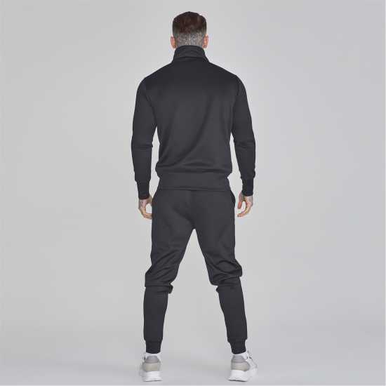 Мъжки дрехи за фитнес Мъжко Спортно Горнище Siksilk Tracksuit Top Mens Черно Мъжко Спортно Горнище Siksilk Tracksuit Top Mens Черно Мъжки дрехи за фитнес