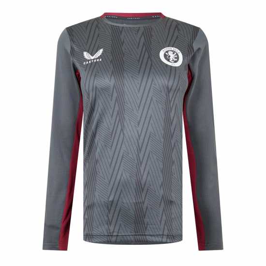 Castore Women's Aston Villa Long Sleeve Licensed T-Shirt  