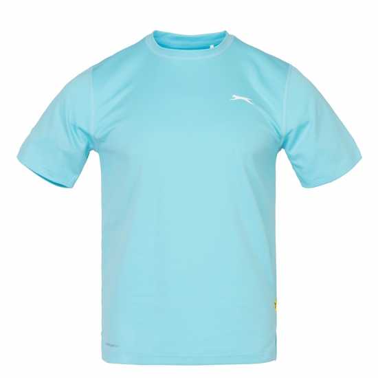 Slazenger Мъжка Тенис Фланелка Tennis T Shirt Mens БЯЛО/СИВО Мъжки тениски и фланелки