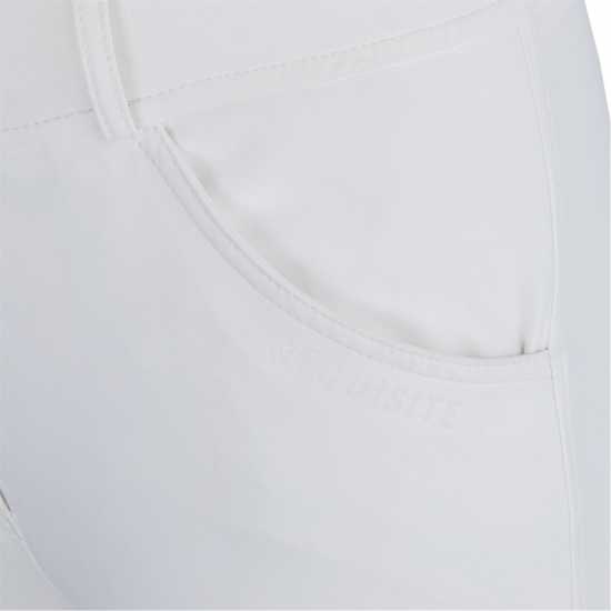 Requisite Competition Silicon Full Grip Breeches Бяло Дълги и къси бричове за езда