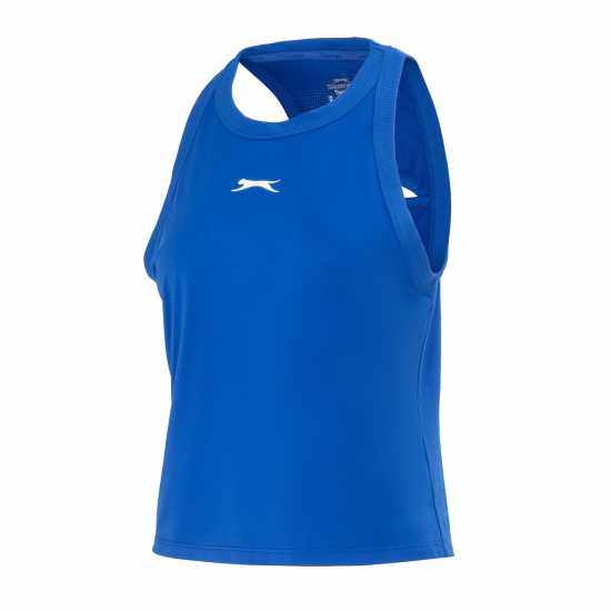 Бадминтон Slazenger Tennis Vest Womens Синьо Татуировка Slazenger Tennis Vest Womens Синьо Татуировка Бадминтон