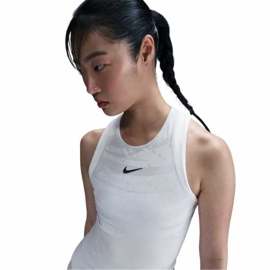 Nike Дамски Потник Oz Open Tank Top Womens ФБ Сиво/Бяло Бадминтон