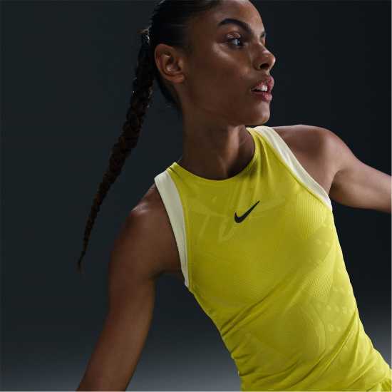 Nike Дамски Потник Oz Open Tank Top Womens Високо напрежение Бадминтон
