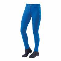 Dublin Ladies Supa-Fit Pull On Knee Patch Jodhpurs Sea Blue Дълги и къси бричове за езда
