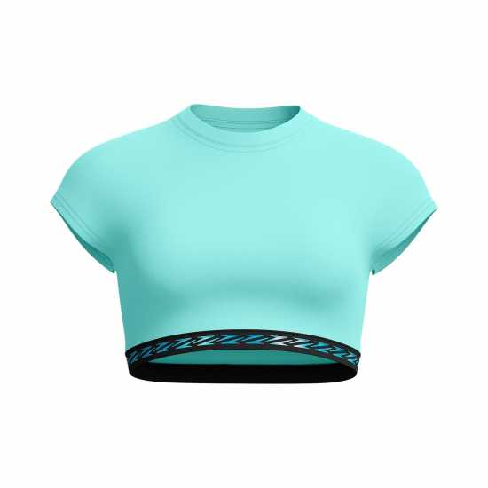Speedo Solid Logo Elastic Crop Top Speedo Solid Logo Elastic Crop Top
