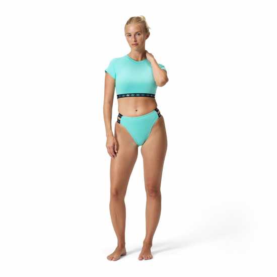 Speedo Solid Logo Elastic Crop Top Speedo Solid Logo Elastic Crop Top