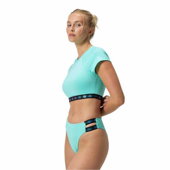 Speedo Solid Logo Elastic Crop Top Speedo Solid Logo Elastic Crop Top