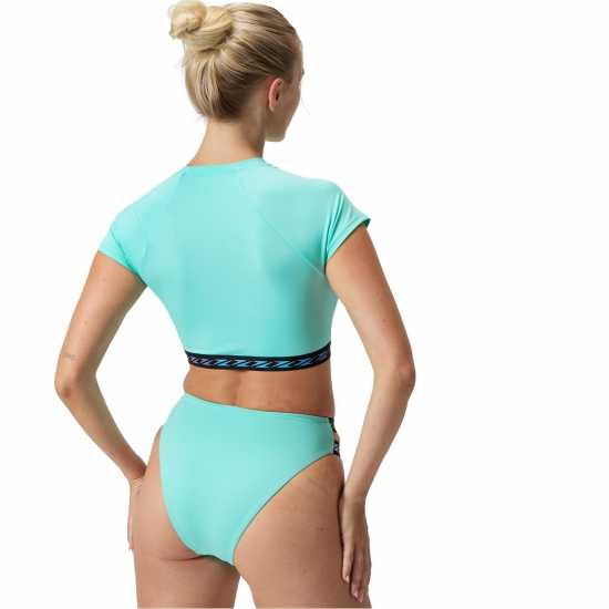 Speedo Solid Logo Elastic Crop Top Speedo Solid Logo Elastic Crop Top