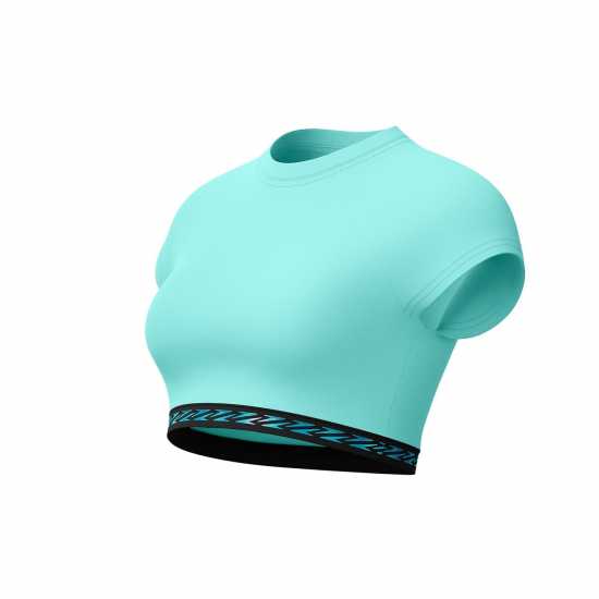 Speedo Solid Logo Elastic Crop Top Speedo Solid Logo Elastic Crop Top