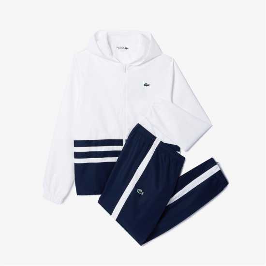 Мъжки спортни екипи в две части Lacoste Tennis Tracksuit Бяло/Морско синьо Lacoste Tennis Tracksuit Бяло/Морско синьо Мъжки спортни екипи в две части