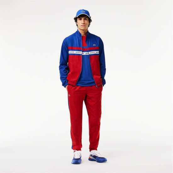 Lacoste Logo Stripe Tracksuit Капитан/Оранжев Мъжки спортни екипи в две части