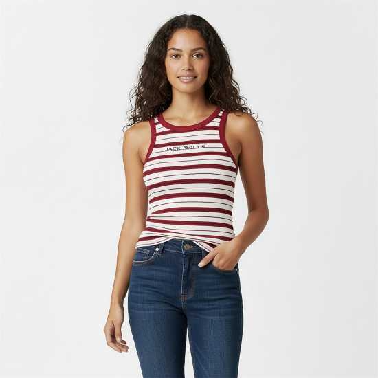 Jack Wills Women's JW Striped Vest Jack Wills Women's Jw Striped Vest