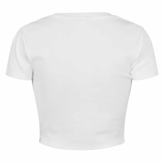 Jack Wills Cropped Baby Tee Ladies Бяло Jack Wills Cropped Baby Tee Ladies Бяло