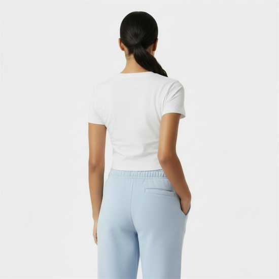 Jack Wills Cropped Baby Tee Ladies Бяло Jack Wills Cropped Baby Tee Ladies Бяло