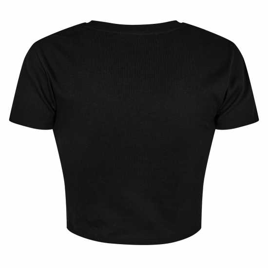 Jack Wills Cropped Baby Tee Ladies Черно 
