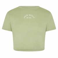 Jack Wills Cropped Baby Tee Ladies Писташка Jack Wills Cropped Baby Tee Ladies Писташка