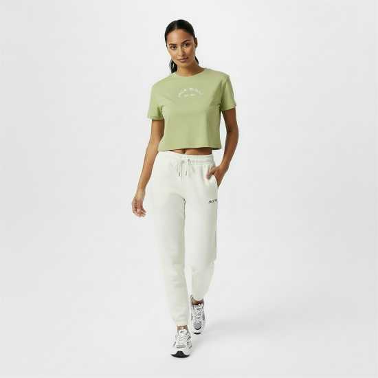 Jack Wills Cropped Baby Tee Ladies Писташка 