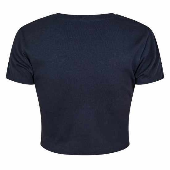 Jack Wills Cropped Baby Tee Ladies Морска синьо Jack Wills Cropped Baby Tee Ladies Морска синьо