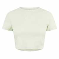 Jack Wills Cropped Baby Tee Ladies Морско стъкло Jack Wills Cropped Baby Tee Ladies Морско стъкло
