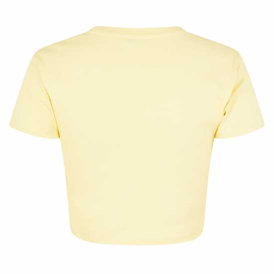 Jack Wills Cropped Baby Tee Ladies Бутербродно масло 