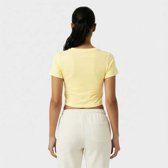 Jack Wills Cropped Baby Tee Ladies Бутербродно масло 