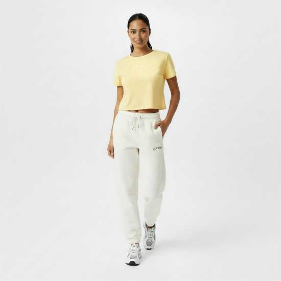 Jack Wills Cropped Baby Tee Ladies Бутербродно масло 