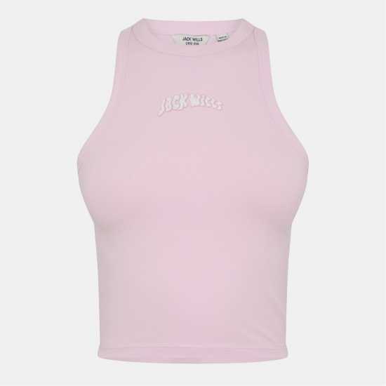 Jack Wills Women's Jw Graphic Racerback Vest Розов глазур Jack Wills Women's Jw Graphic Racerback Vest Розов глазур