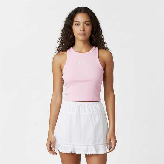 Jack Wills Women's Jw Graphic Racerback Vest Розов глазур Jack Wills Women's Jw Graphic Racerback Vest Розов глазур