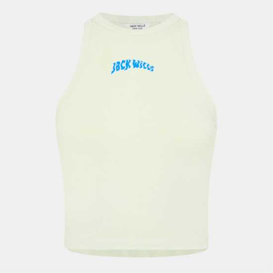 Jack Wills Women's Jw Graphic Racerback Vest Морско стъкло Jack Wills Women's Jw Graphic Racerback Vest Морско стъкло