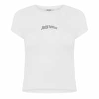 Women's Jw Graphic Cap Sleeve Crop Top Women's Jw Graphic Cap Sleeve Crop Top