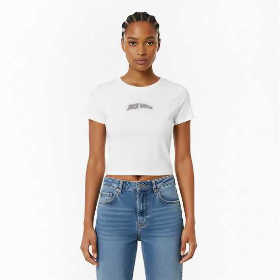 Women's Jw Graphic Cap Sleeve Crop Top Women's Jw Graphic Cap Sleeve Crop Top