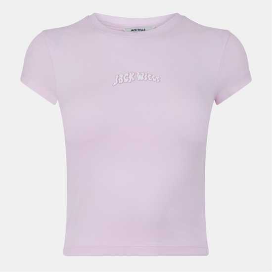 Jack Wills Women's Graphic Cap-Sleeved Crop Top Jack Wills Women's Graphic Cap-Sleeved Crop Top